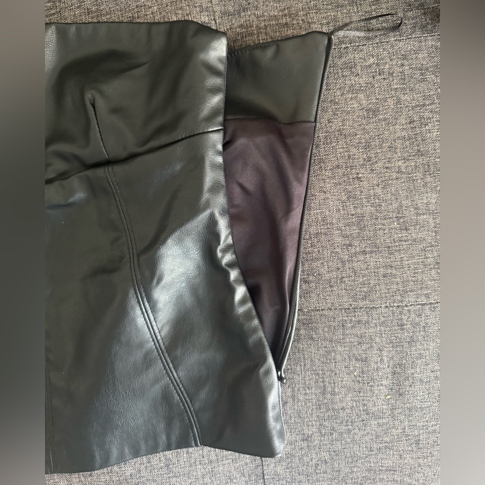 Zara Leather Tube Top - Picture 6 of 9